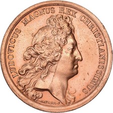 [#398896] Frankrijk, Medaille, Louis XIV, Bataille de la Marsaille, Près de Turi