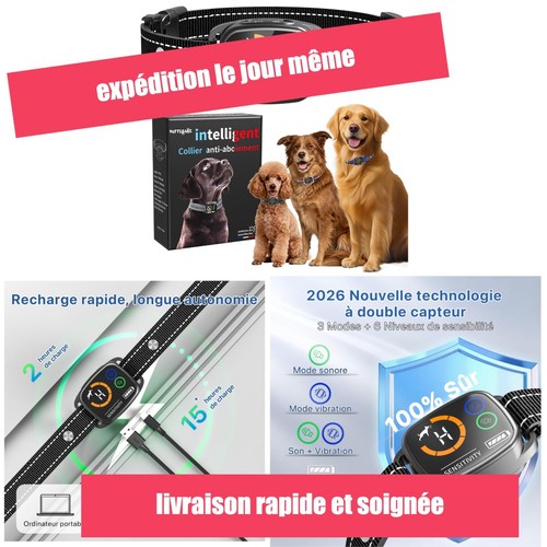 Collier anti aboiement chien - anti-aboiement,