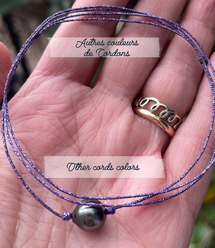 Collier perle tahiti sur - perle, de