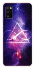 Coque en silicone imprimée compatible Samsung Galaxy A41 Infinite Triangle