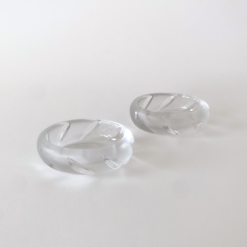 Paire coupelles cristal - de,