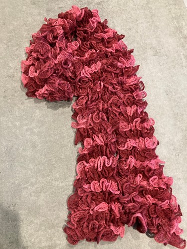 écharpe rose grenat - écharpe, à