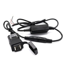  Adaptateur USB moto Chargeur double USB étanche Prise d'alimentation pour