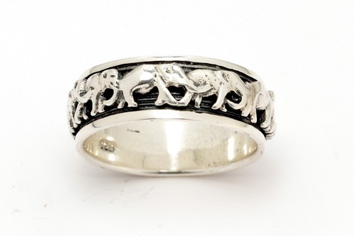 Bague toupie éléphant homme