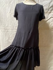 Robe fluide T1 soie noir BA&SH guipure dentelle romantique chic