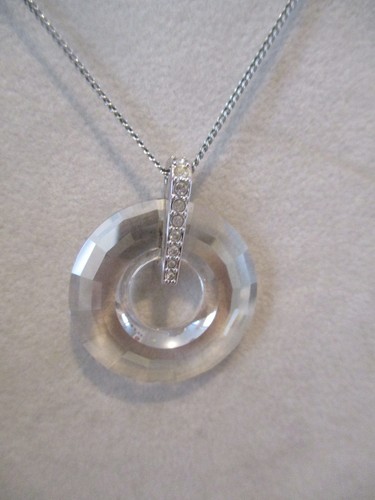 Collier swarovski argenté - collier,