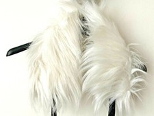 Echarpe COL fausse Fourrure BLANC CAPUCINE PUERARI NEUF éti 74€ Made in France !