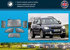 Stores thermiques pour camping-car Skoda Yeti 09-17, ensemble complet