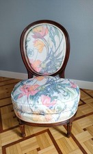 Chauffeuse médaillon fin XIXème style Louis XVI, restaurée