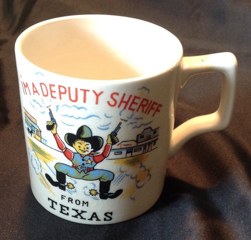 Vintage small ceramic mug - ceramic, "i'm
