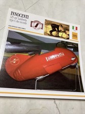 Innocenti 125 Lambretta type C record 1951 carte moto de collection Atlas Italie