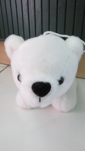 Peluche ours polaire - ours, 14cm