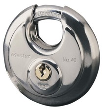 Cadenas à clé Diskus Master Lock solide pour porte camion, coffre-fort 80mm