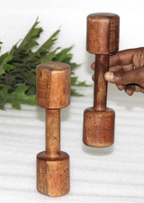 Ancien Paire de Haltères En