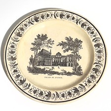 Assiette faience montereau - assiette,