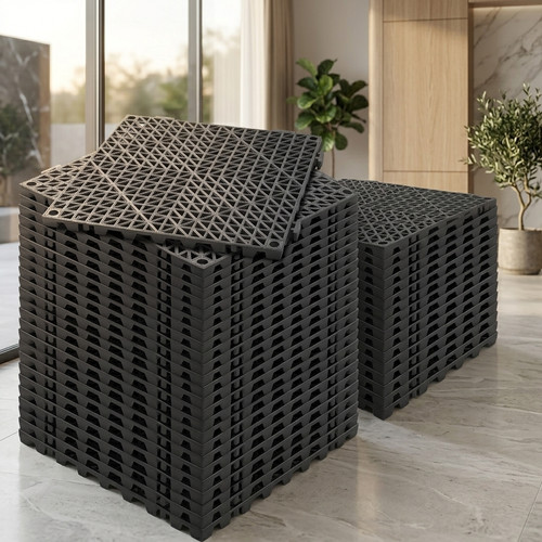 Lot dalles pvc noir - lot,