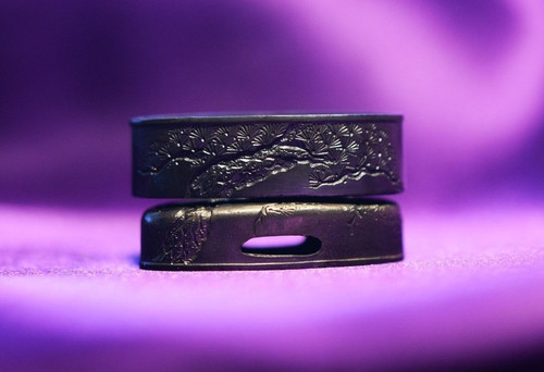 Fuchi kashira pour samouraï - fuchi,