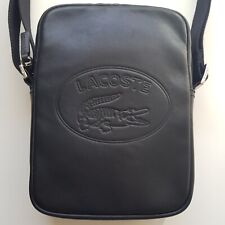 Sacoche Cuir Noir Lacoste