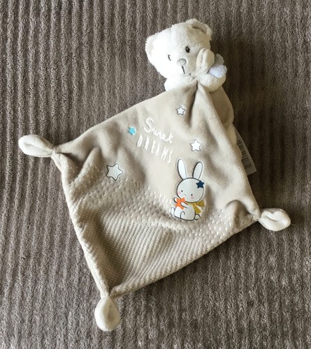 Doudou ours blanc beige - beige, sweet
