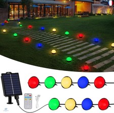 Litark Lampe Solaire Au Sol,12M Lot de 30 Lumiere Solaire Exterieur Jardin avec