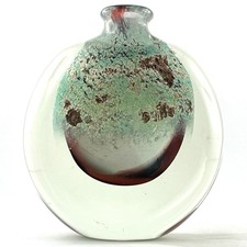 VASE LENTILLE Ancien Verre