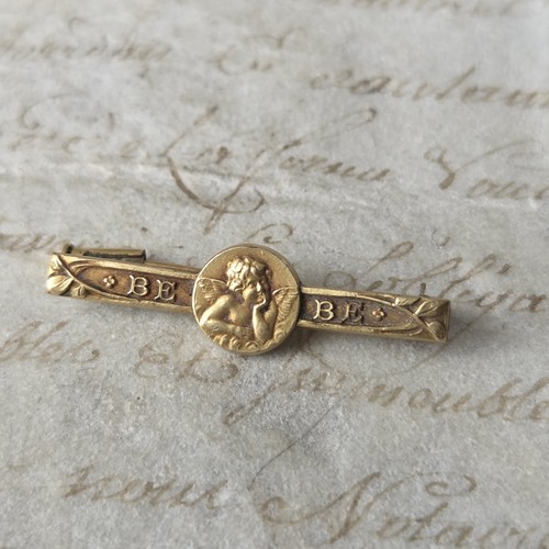 Broche ange plaqué - or, oria