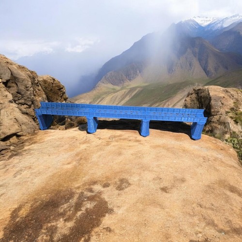 Pont fer poutre unique t - en,