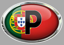 OVALE DRAPEAU PORTUGAL15cm AUTOCOLLANT STICKER AUTO MOTO OA048