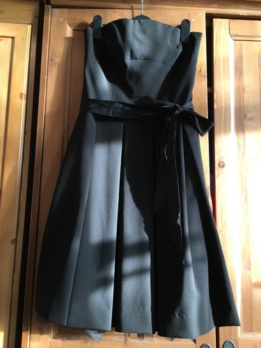 Robe cocktail vintage noire - robe, de