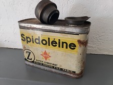 ANCIEN BIDON GARAGE COLLECTION SPIDOLEINE Z SPIDO PETIT FORMAT AN 20/30 PARIS