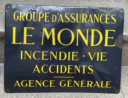 Tres belle plaque emaillee - plaque,