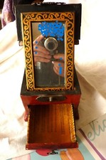 Coiffeuse a poser Asie glace & tiroir