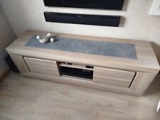 meuble tv bois 170cm cérusé