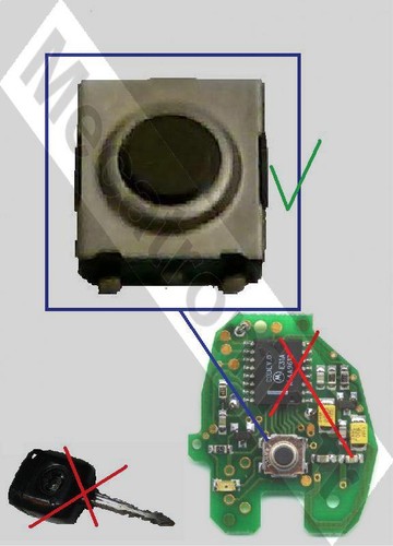 Switch bouton clé - 1,