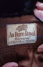 Manteau de Fourrure ancien AU TIGRE ROYAL