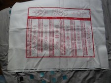 Torchon à broder en coton