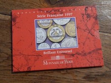ANCIEN Coffret 10 Pièces Françaises Franc Monnaie Paris 1997 Brillant Universel