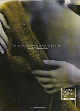 PUBLICITE ADVERTISING  2001    DESCAMPS nouvelle collection draps de bain
