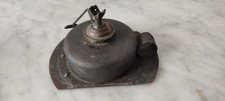 Rare Réservoir Pétrole Lanterne Train Bateau Ancien Demi Boule Socle Ovoïde 