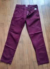 Carhartt hammer pant w31 L32 pantalon jeans  Bordeaux 