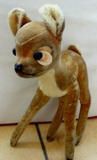 Ancienne peluche faon biche animal Bambi Disney Germany STEIFF Années 50