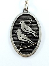 PORTE-CLES - BRASSERIE LES PINSONS - Billère, Oiseaux, Canaris - Métal 1960s -