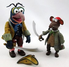 The Muppet Show - Figurine Articulée Palisades - Cabin Boy Gonzo & Rizzo "Wizard