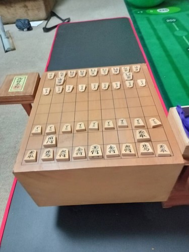 Rare wooden shogi tenjo - rare,