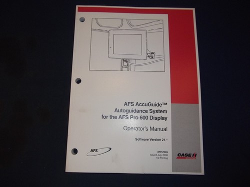 Case afs pro 600 système - afs,