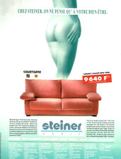 Publicité Advertising 08 24  1995   Steiner canapé Courtisane