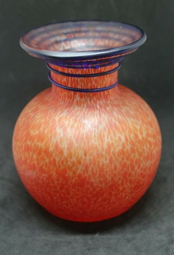 Joli petit vase pate verre - de,