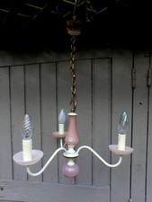 Murano lustre Opaline ROSE et