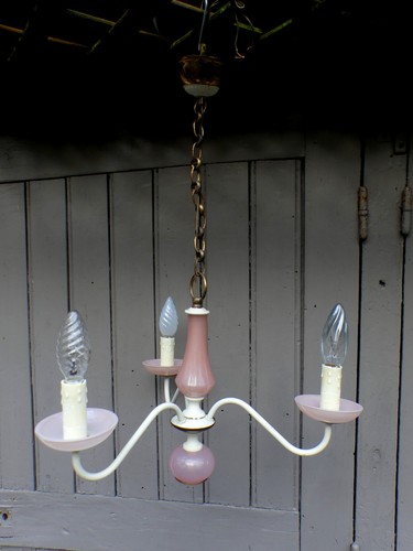 Murano lustre opaline rose - murano,