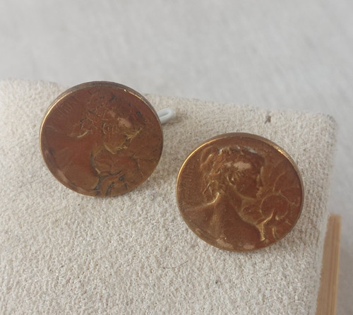 Ancienne paire boutons - ancienne, de